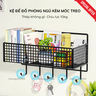 Kệ đựng sách truyện dán tường decor, để đồ đa năng đồ dùng học tập trong phòng ngủ góc học tập gọn gàng tiện ích