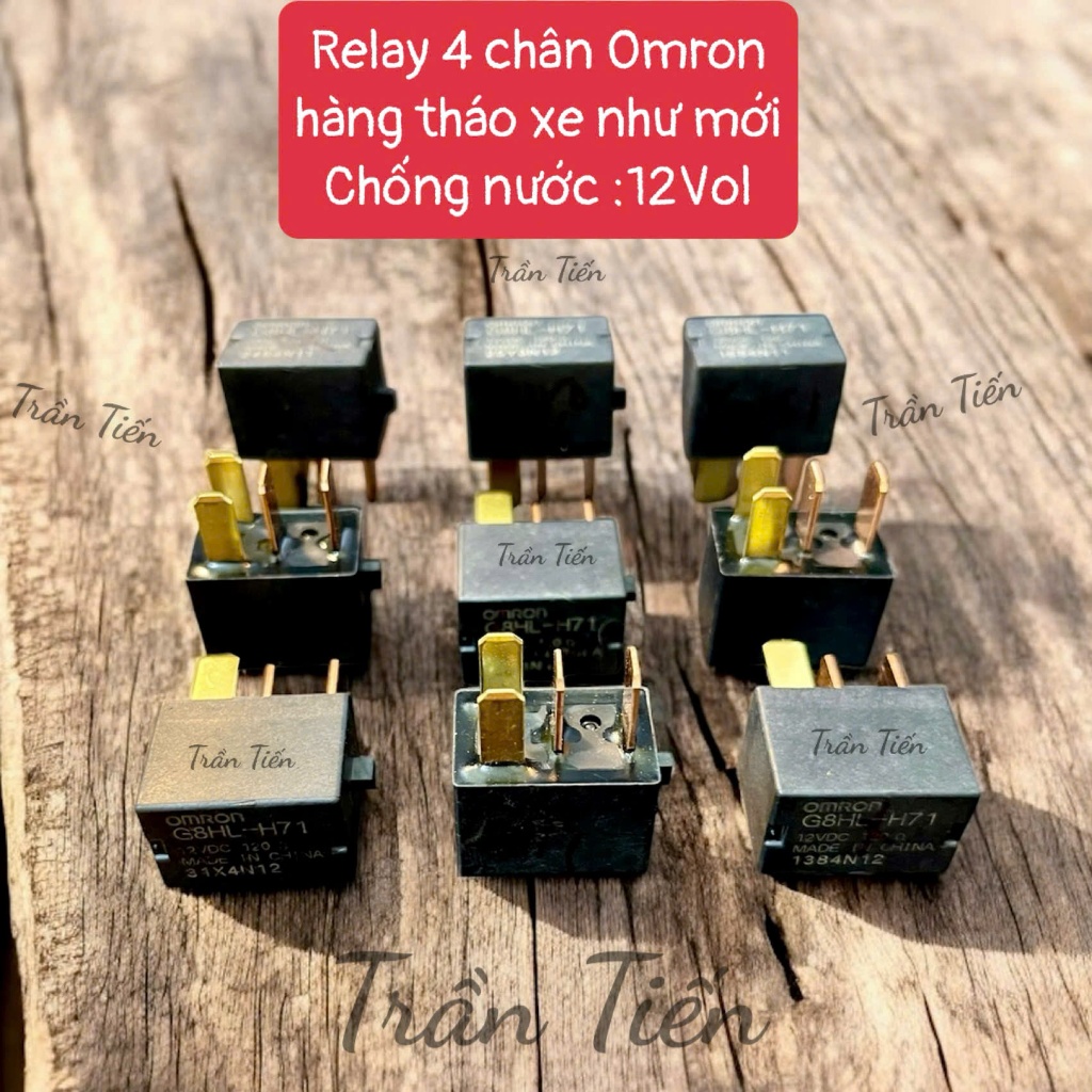 Relay 4 chân Omron ĐEN - lùn chống nước