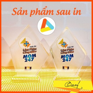 Giấy In UV, Phim In Pha Lê, size A4, Màng Mờ (Đục)