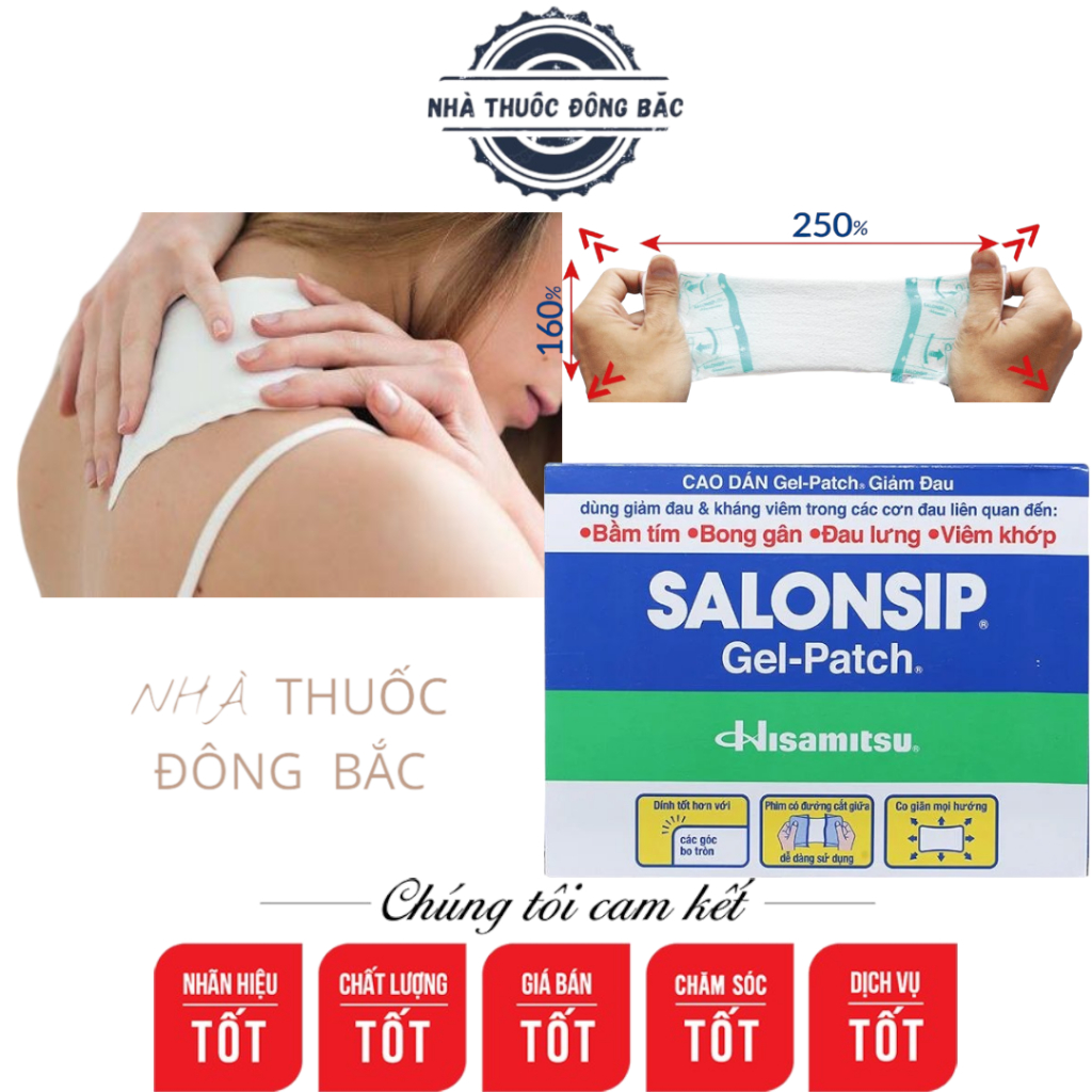 Miếng dán lạnh SALONSHIP/ECOSIP ( túi 3 miếng)