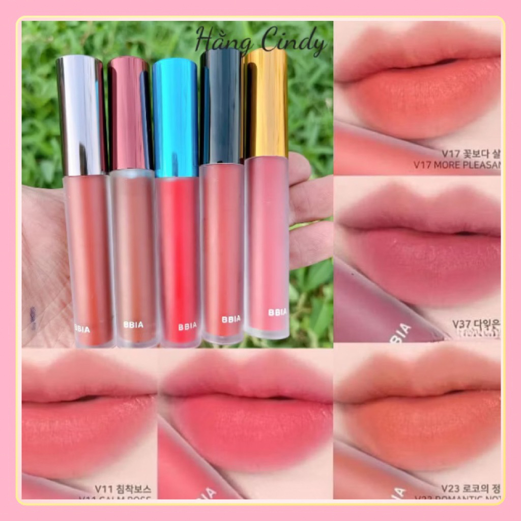 Son Kem Lì BBia Last Velvet Lip Tint Màu bbia34 bbia35 bbia36 bbia37 bbia 38