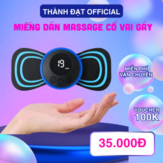 Máy Massage Mini Dán Xung Điện Toàn Thân – Miếng Dán Massage Cổ Vai Gáy Giảm Đau, 8 Chế Độ, Pin Sạc