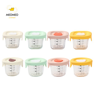 Hộp Trữ Thức Ăn Dặm Cho Bé, Hộp Trữ Đông Baby Bowl Chất Liệu Thủy Tinh Cao Cấp 180ml