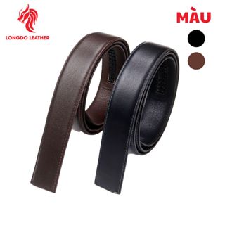 Dây thắt lưng nam không mặt khóa tự động cao cấp LONGDO LEATHER - KDTD