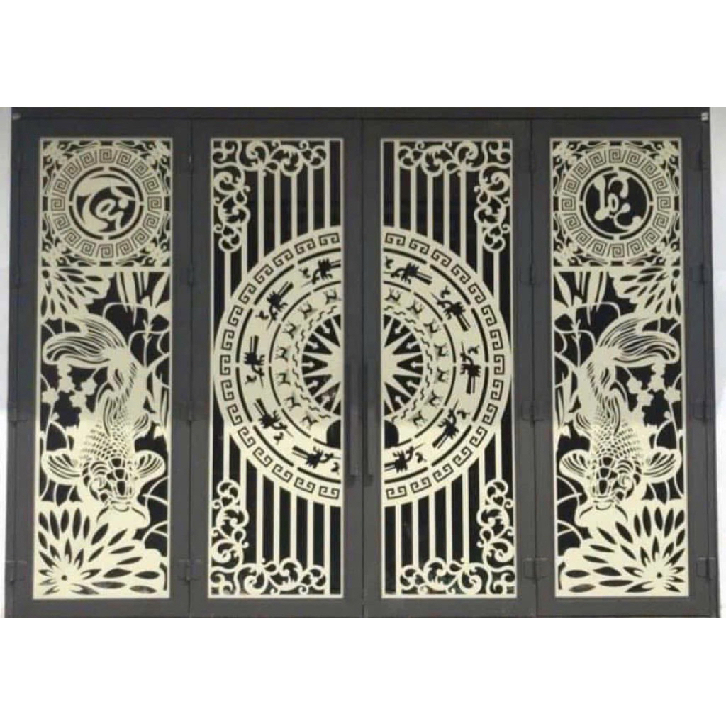 Cửa sắt mỹ thuật CNC cắt theo kích thước yêu cầu