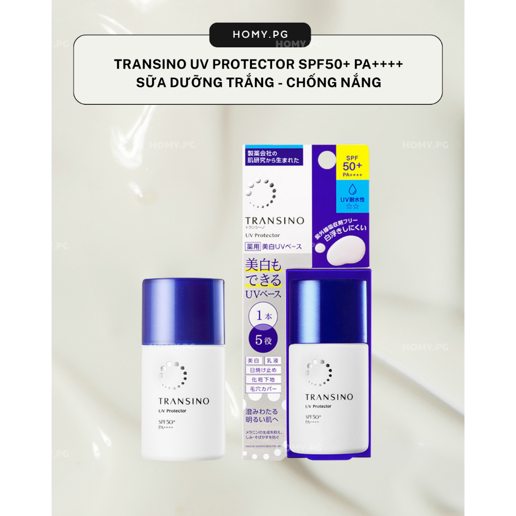 SỮA DƯỠNG TRẮNG - CHỐNG NẮNG TRANSINO UV PROTECTOR SPF50+ PA++++