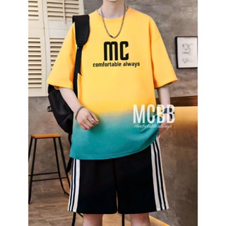 Mcbb 41-76kg 100% cotton bộ quần áo nam áo thun quần short áo phông bộ cộc tay nam set đồ bộ mặc nhà
