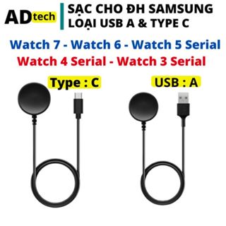 Sạc đồng hồ Galaxy Watch 7 6 5 4 3 40mm 44mm Classic 41mm 45mm 47mm Ultra