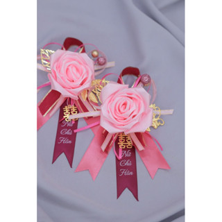 1 cặp hoa cài áo nữ chủ hôn 12-b