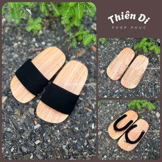 Guốc mộc trẻ em Thiên Di – dép gỗ bé trai bé gái chất gỗ xoan đào bền nhẹ chống thấm nước