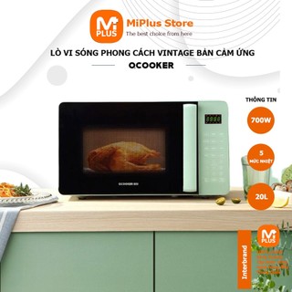  Lò vi sóng Xiaomi Qcooker CR-20PX39-L dung tích 20l công suất 700W Kết hợp màn hình led với menu 9 món 5 mức nhiệt 