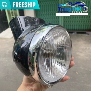 Đèn pha xe 67 luôn gáo bằng sắt.
