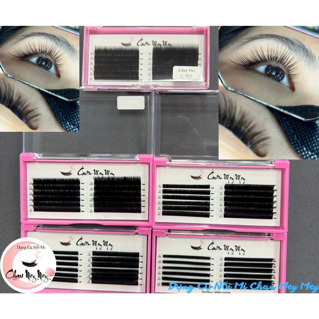 Mi lông thỏ mix (9-16) độ cong J C CC D lẻ số Cong J(9-15) Cong C(9-15) Cong CC(9-15) cong D(9-15)