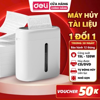 Máy Huỷ Tài Liệu Deli ET001 Cao Cấp Công Suất Lớn Máy Huỷ Giấy Tờ Phù Hợp Cho Văn Phòng Doanh Nghiệp