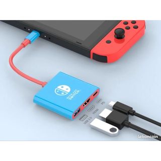 Dock TV Nintendo Switch di động 3 trong 1 TYPE-C Hub có HDMI và USB 3.0
