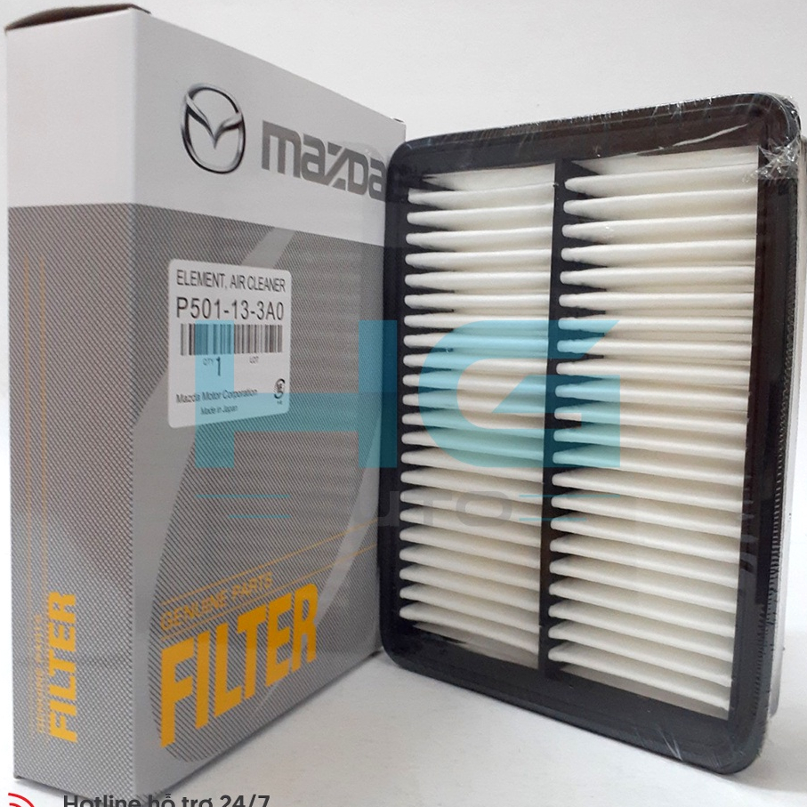 Lọc gió động cơ Mazda 3 đời 14-19, Mazda 2 đời 14-22, Mazda CX-3 đời 16-22 - mã P501-13-3A0 -Hgauto