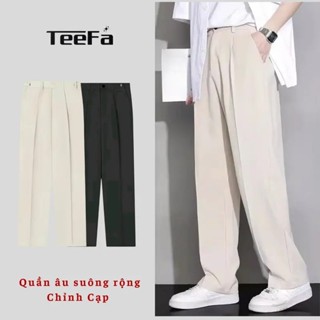 Quần Âu Nam Ống Suông Teefa - Dáng Đứng, Vải Tuyết Hàn, Không Nhăn, Sidetab Chỉnh Cạp, Trẻ Trung