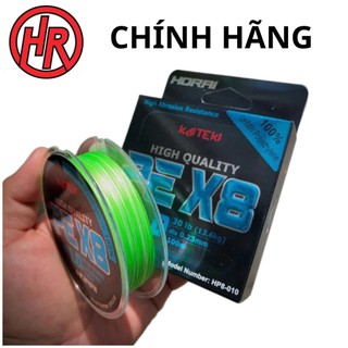  Dây PE HORAI X8 câu lure câu ngâm  câu sông câu đài cuộn 100m dù siêu bền mịn mượt khỏe 