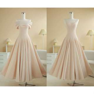 SÒ VINTAGE - ADORA đầm hai dây kèm áo choàng trễ vai