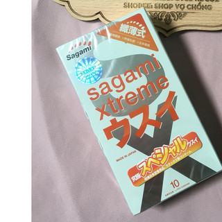 Bao cao su siêu mỏng co dãn Sagami Xtreme Super Thin 10 bao