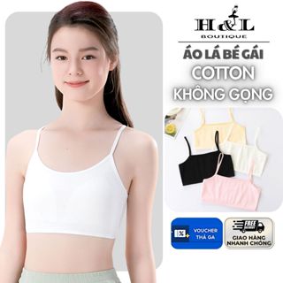 Combo 4 (có lẻ) Áo Lót Học Sinh 2 dây mềm mại, áo lá bé gái co dãn thoải mái HL BOUTIQUE A.032