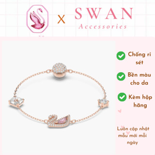 [Fullbox 1:1] Vòng Tay Swarvoki Bạc Nữ Thiên Nga Dazzling Swan vàng hồng Rose Gold Cao Cấp không gỉ kèm hộp hãng