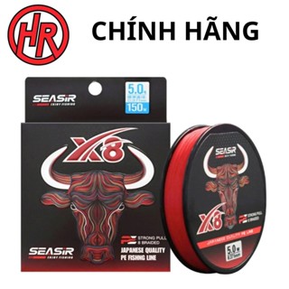 Dây Pe câu lure SEASIR X8 chính hãng câu lure cuộn 150m siêu bền tải khỏe