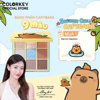 [MỚI] Bảng Phấn Mắt 9 Màu CAPYBARA Trang Điểm Đa Năng COLORKEY Phiên Bản Giới Hạn