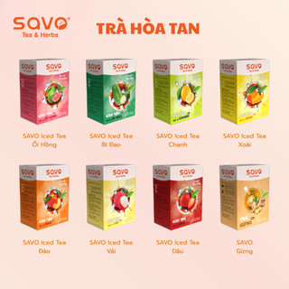 SAVO Iced Tea Chanh (Hộp 16 Gói x 15G)