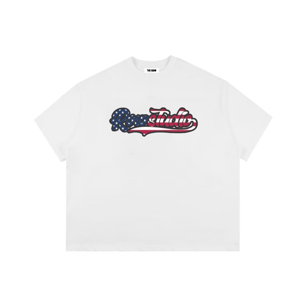 Áo Thun Big Boxy Local Brand THEROW Tay Ngắn Cotton " LOGO VIỀN " Unisex Nam Nữ | BigBuy360 - bigbuy360.vn