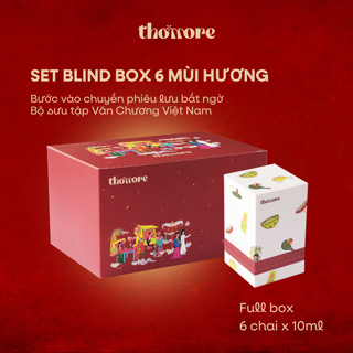 Set Nước Hoa Blind Box Thơmore Văn Chương Việt Nam EDP 6 chai x 10ml - Dầu Thơm Lưu Hương 8-12h