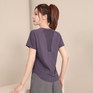Áo thun thể thao nữ dáng rộng VIVAFIT MISTRAL, chất liệu co giãn hỗ trợ chơi cầu lông, pickleball, chạy bộ, thể thao...