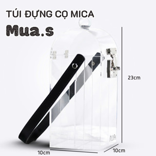 Hộp đựng cọ trang điểm mica Mua.s sang trọng, tiện lợi, bảo vệ cọ tối ưu dễ di chuyển 23*10*10cm