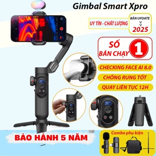 Gimble Smart X RPO BLACK AOCHUAN, Tay Cầm Chống Rung Điện Thoại 3 Trục Cao Cấp, Pin Khủng Sạc Không Dây
