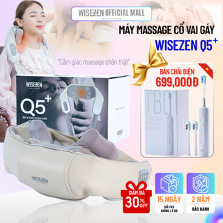 máy massage cổ vai gáy Wisezen lưng    con lăn massage Quà ý nghĩa tặng người thương Có hộp quà tặng