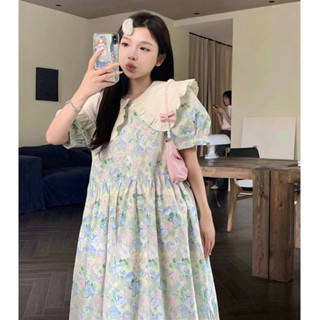 ĐẦM BABYDOLL FORM RỘNG DÁNG DÀI TIỂU THƯ CỔ BÚP BÊ ,MÀU SẮC ĐÁNG YÊU