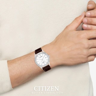 Đồng Hồ Nam Citizen Eco-Drive Dây Da BV1119-14A - Măt Trắng (40mm)