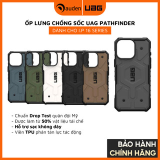   iPhone 17 16 15 Series  Ốp lưng chống sốc UAG Pathfinder sạc từ chống va đập - Hàng chính hãng 