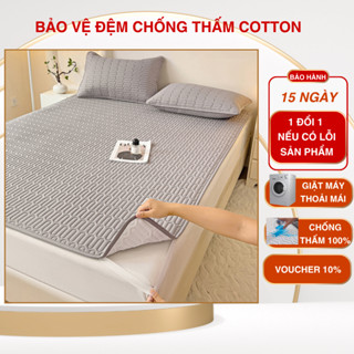 Ga giường bảo vệ nệm chống thấm ga chống thấm cotton không gây sột soạt an toàn cho mẹ và bé chống thấm nệm hàng loại A