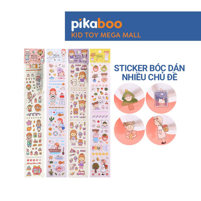 [QUÀ TẶNG KHÔNG BÁN] Đồ chơi Sticker cho bé Pikaboo nhiều hình ngộ nghĩnh, kiểu dáng hiện đại