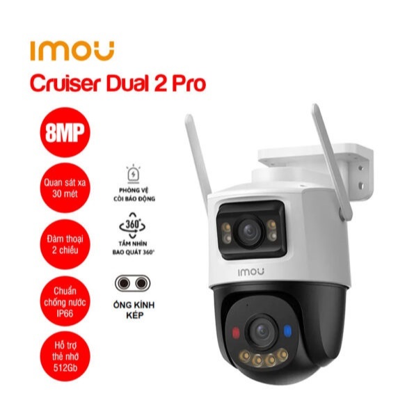 Camera Wifi iMOU Cruiser Dual 2 Pro 8MP (IPC-S7XFP-8U0WED), Tích hợp công nghệ AURORA siêu nhạy sáng