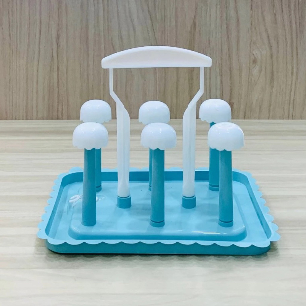 Khay úp ly 6 ly úp cốc ly nhựa thủy tin combo 2 cái