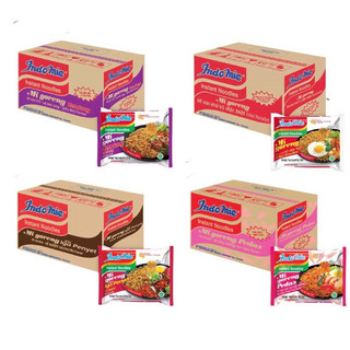  AMMYFOOD -  5 vị  Thùng 40 gói mì trộn indomie vị sườn  đặc biêt  cay nồng  bò cay  gà cay chiên giòn 80-90g 