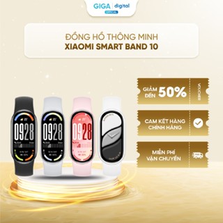 [ƯU ĐÃI MỞ BÁN] Đồng hồ thông minh Xiaomi Smart Band 10 - Bluetooth 5.4 - Kháng nước 5ATM - Pin lên đến 21 ngày