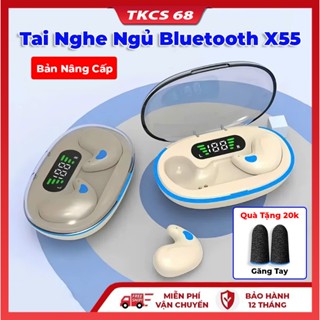 Tai Nghe Không Dây Ngủ Bluetooth X55, Tai Nghe  X55 Pro Mẫu Mới Mỏng Nhẹ Nằm Ngủ, Micro Tích Hợp Nhiều Màu