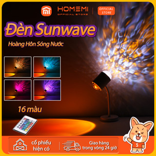 HomeMI Đèn Sunwave Hoàng Hôn Sóng Nước 2in1 trang trí phòng ngủ phòng khách,livestream,chụp ảnh, tạo không gian lãng mạn