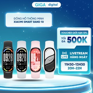 Đồng hồ thông minh Xiaomi Smart Band 10 - Màn hình Amoled 1.72" - Bluetooth 5.4 - Kháng nước 5ATM - Pin lên đến 21 ngày