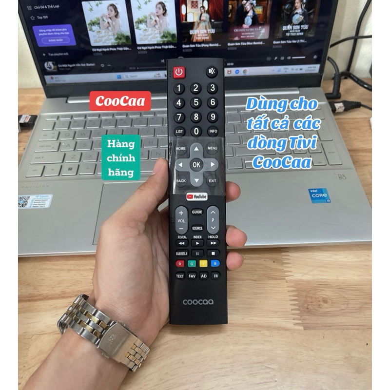 Điều khiển Tivi CooCaa hàng chính hãng( Dùng chung tất cả Tivi CooCaa)