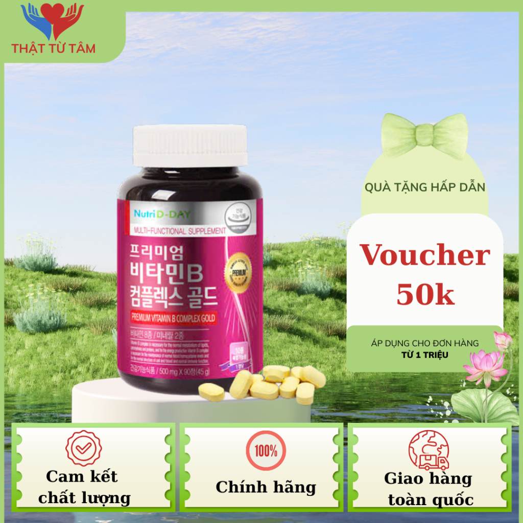 Viên uống Nutri D-Day Vitamin B Complex Gold 90 viên