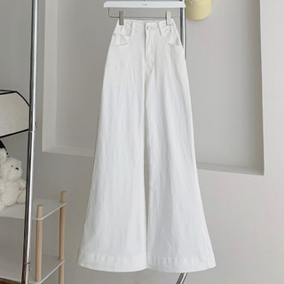  QUẦN JEAN DÀI FORM RỘNG ỐNG LOE MÀU TRẮNG - ONLI - 3510 - JEMCLOSET 